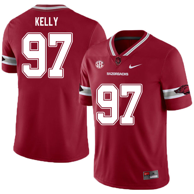 Men #97 Xavier Kelly Arkansas Razorbacks College Football Jerseys Sale-Alternate